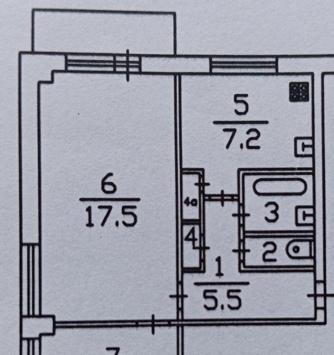 2-комнатная 42.7 м2 в ЖК undefined корпус null этаж 5