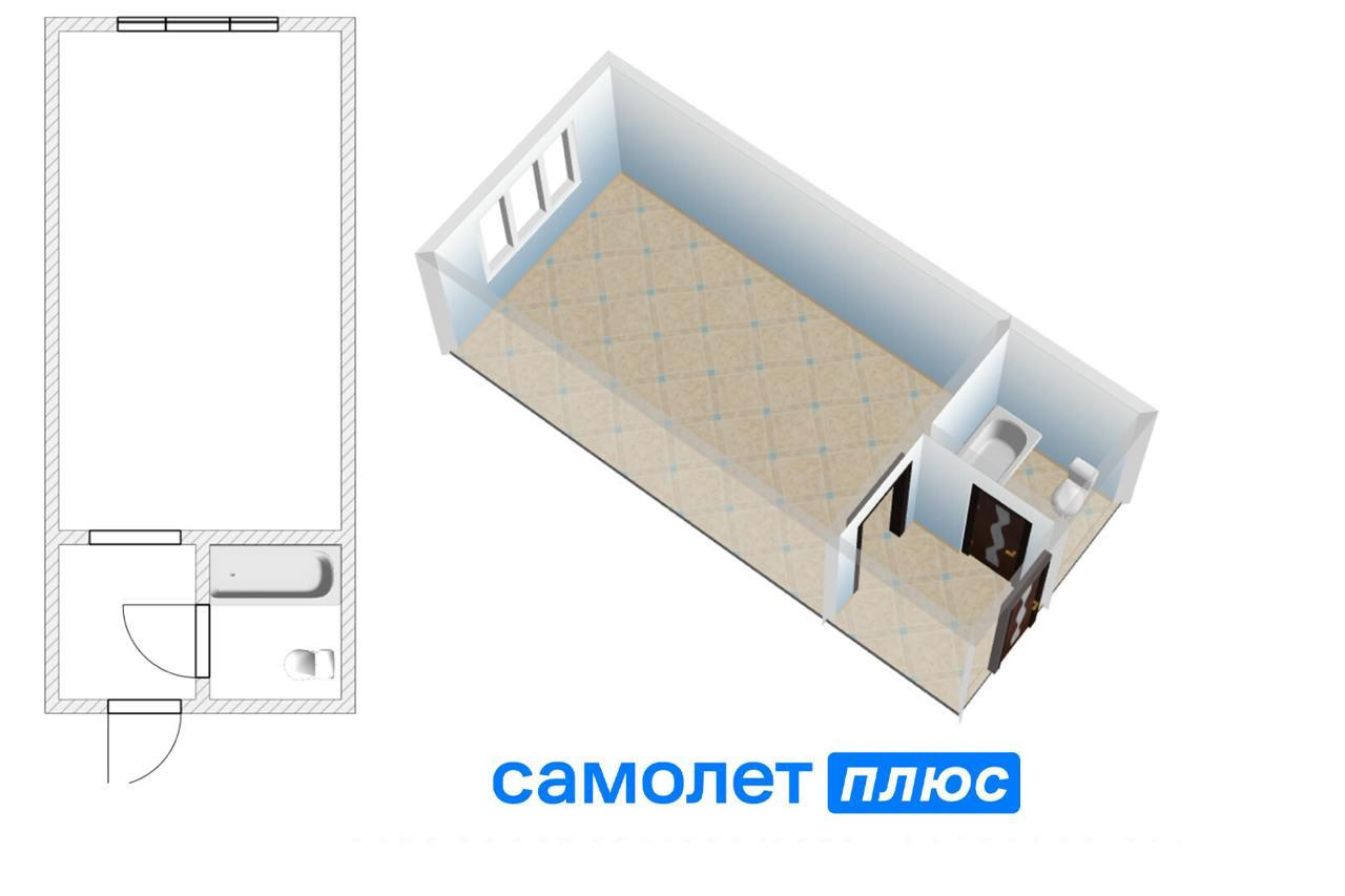 Студия 23 м2 в ЖК undefined корпус null этаж 4