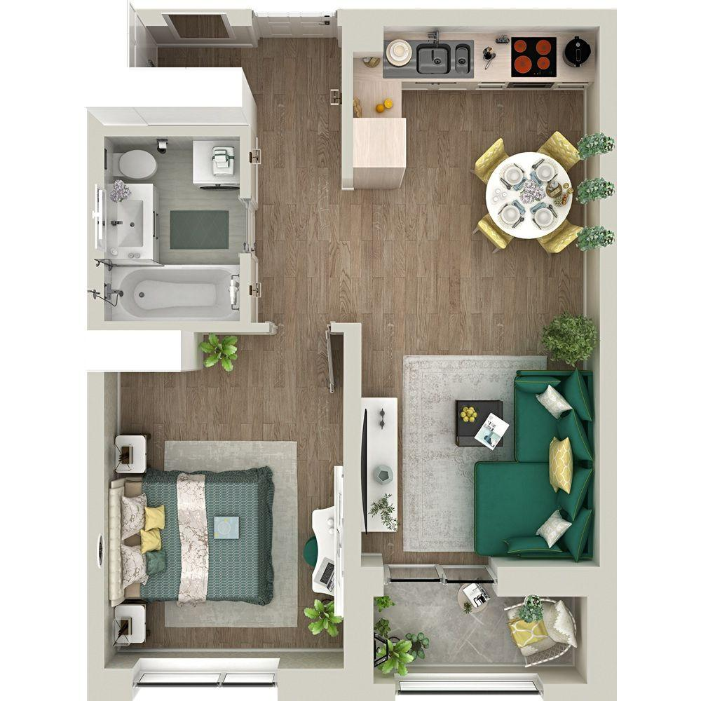 1-комнатная 48 м2 в ЖК Гранд Квартал корпус null этаж 20