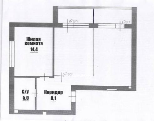 2-комнатная 65 м2 в ЖК undefined корпус null этаж 1