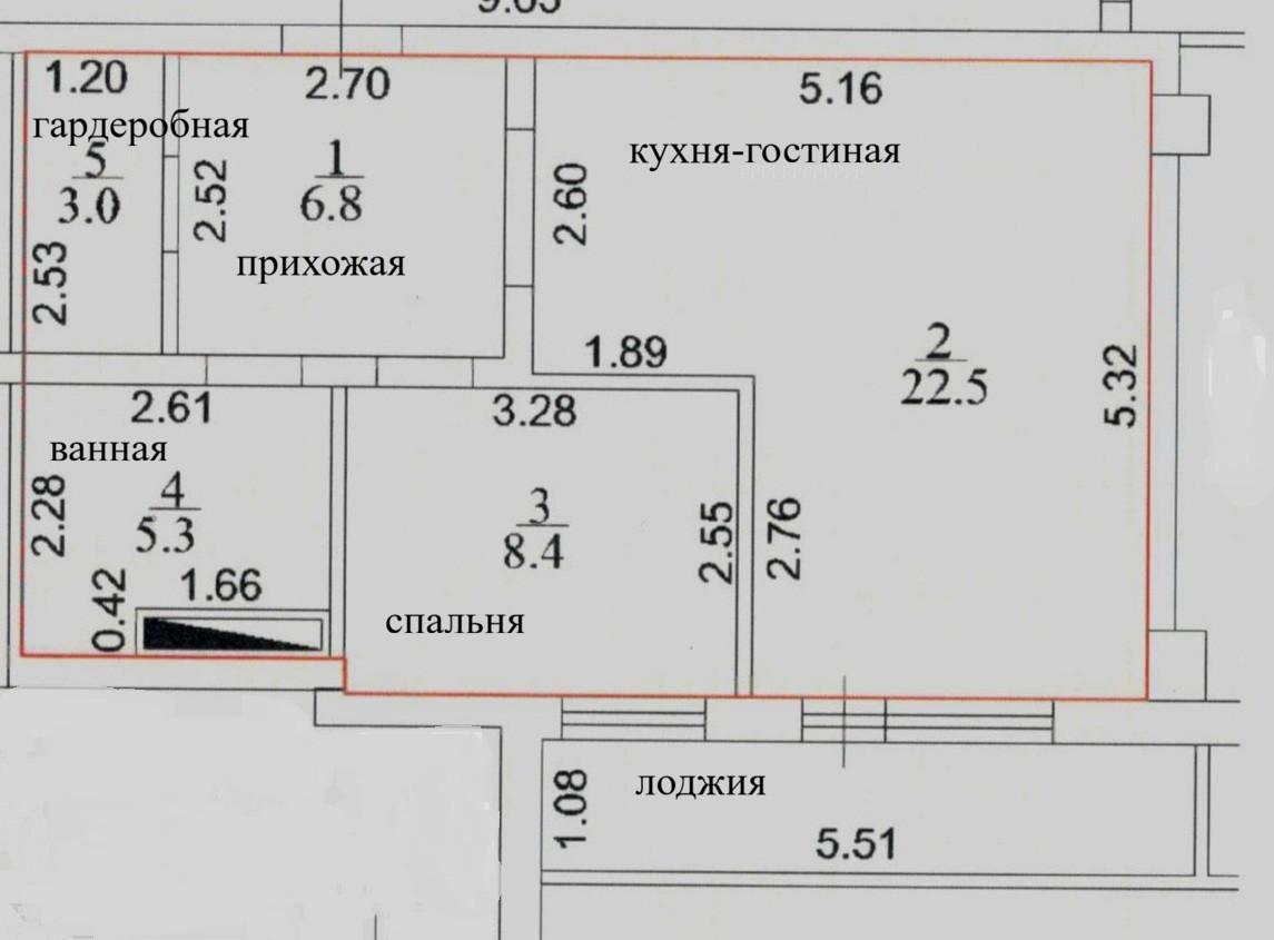 2-комнатная 48 м2 в ЖК undefined корпус null этаж 16