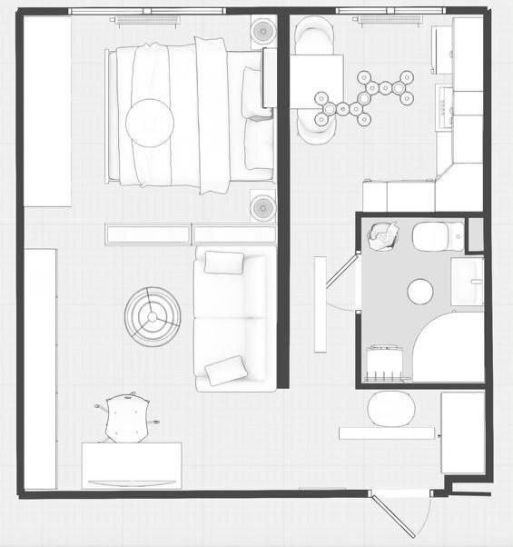 1-комнатная 32.3 м2 в ЖК undefined корпус null этаж 8