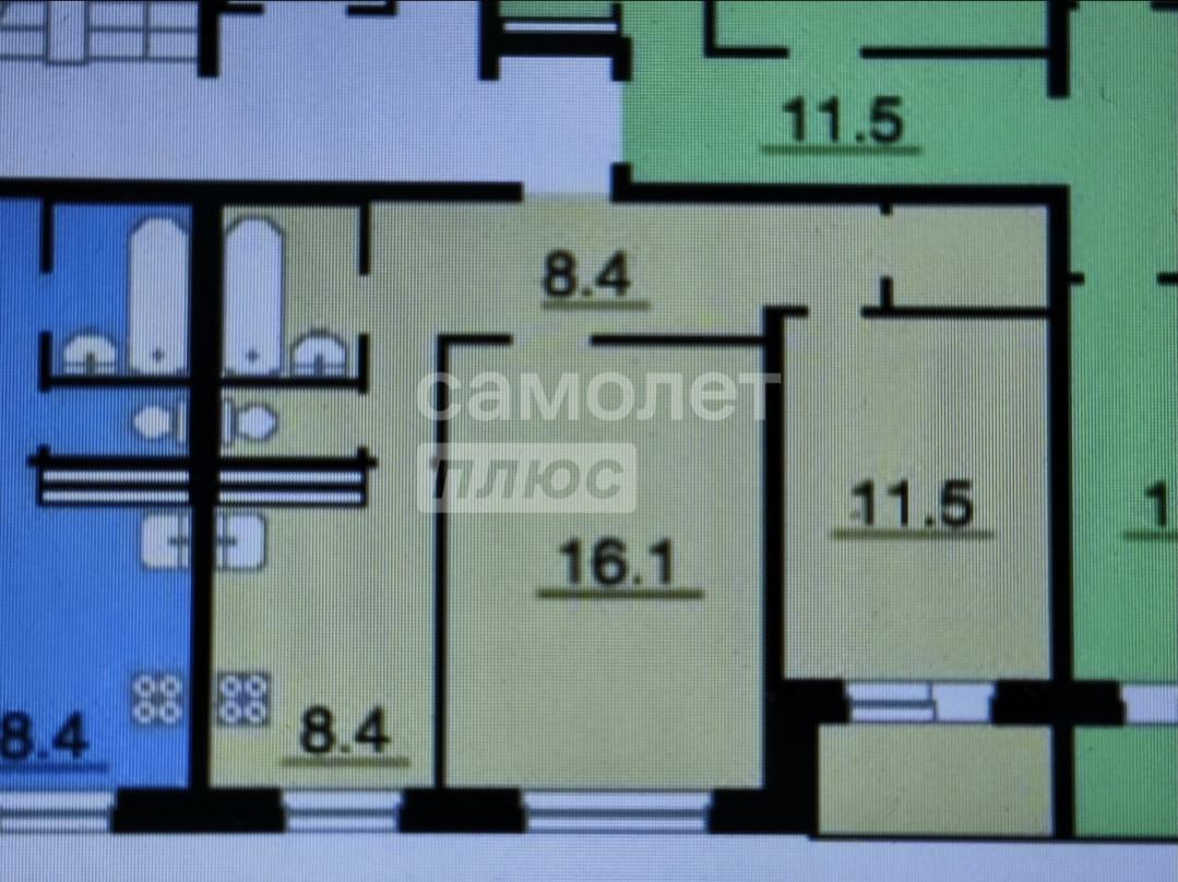 2-комнатная 52 м2 в ЖК undefined корпус null этаж 4