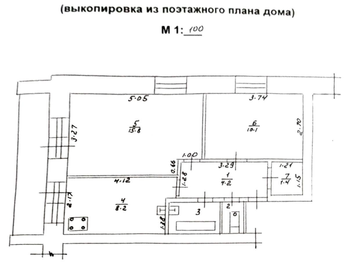 2-комнатная 43.1 м2 в ЖК undefined корпус null этаж 3