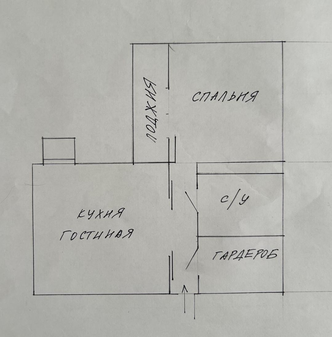 1-комнатная 45 м2 в ЖК undefined корпус null этаж 9