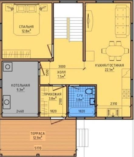 4-комнатная 137.7 м2 в ЖК undefined корпус null этаж null