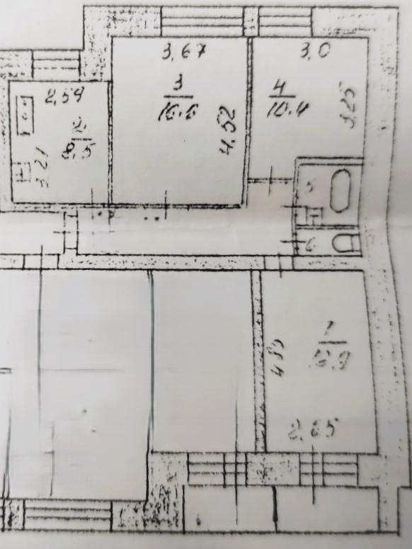 3-комнатная 62.4 м2 в ЖК undefined корпус null этаж 3