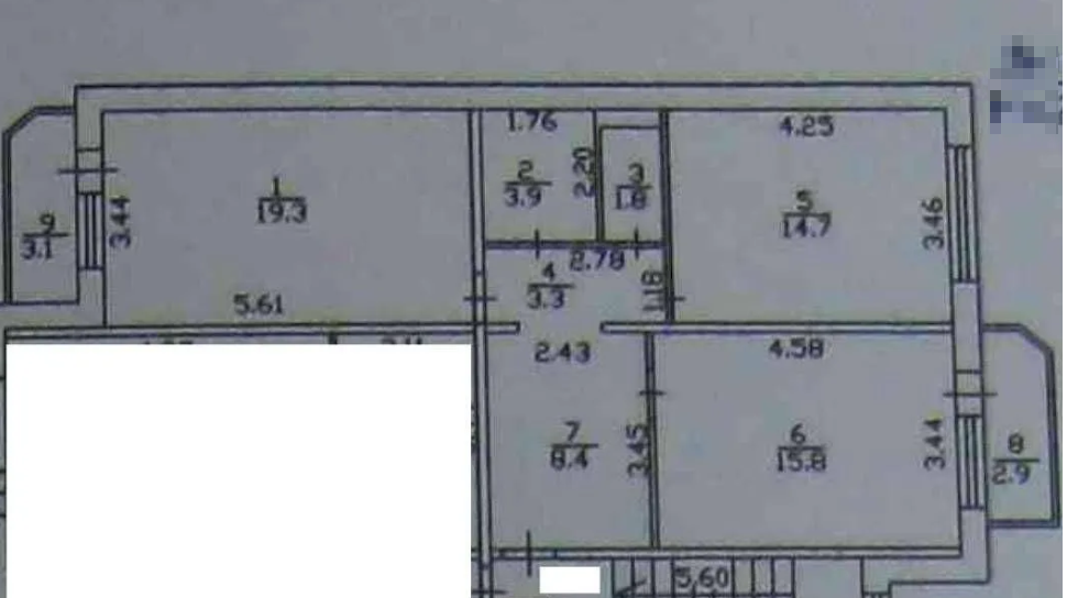 2-комнатная 67.2 м2 в ЖК undefined корпус null этаж 2