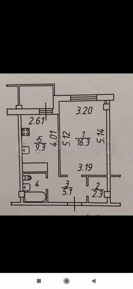 1-комнатная 37 м2 в ЖК undefined корпус null этаж 3