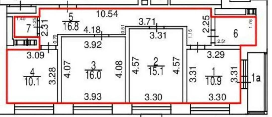 3-комнатная 76 м2 в ЖК undefined корпус null этаж 5