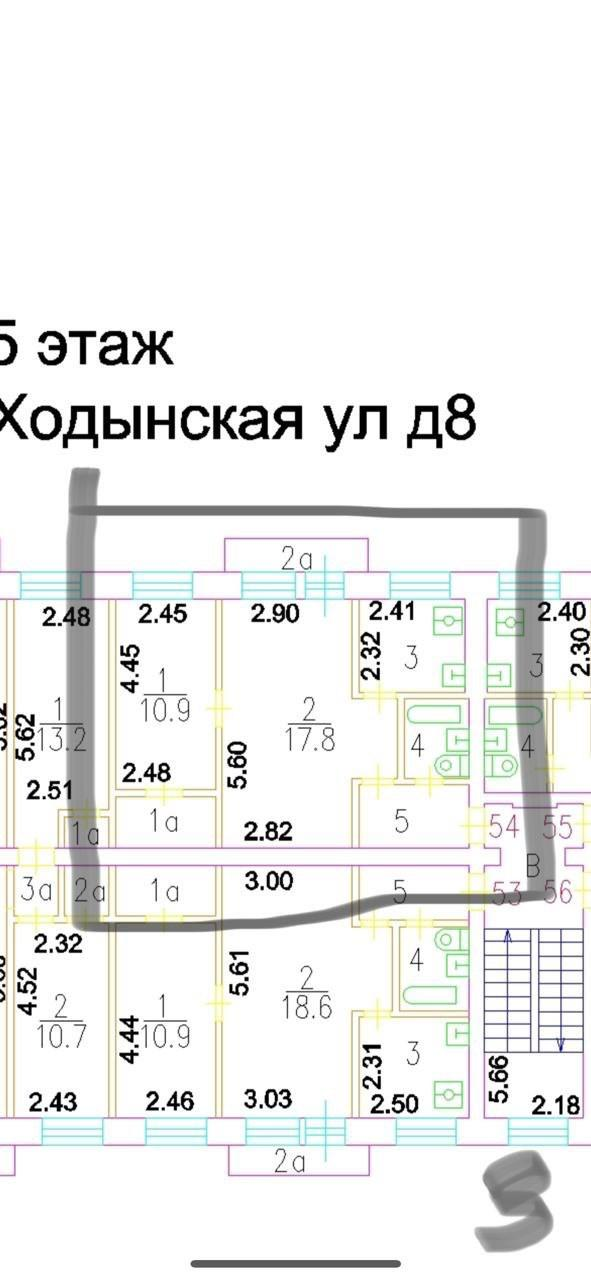 2-комнатная 42 м2 в ЖК undefined корпус null этаж 5