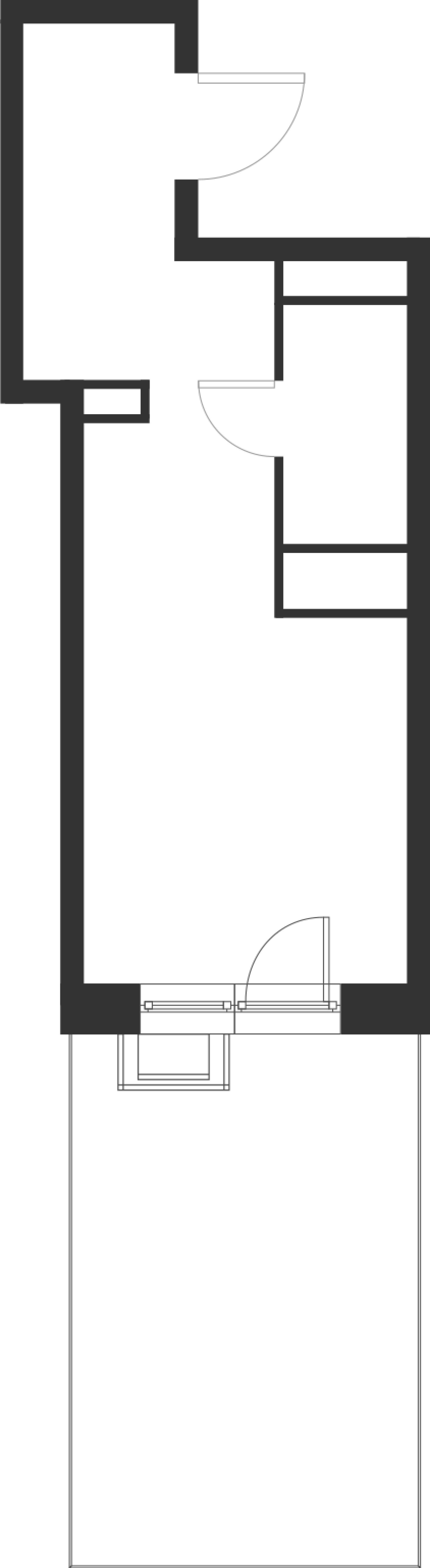 Студия 25 м2 в ЖК Форевиль корпус null этаж 2