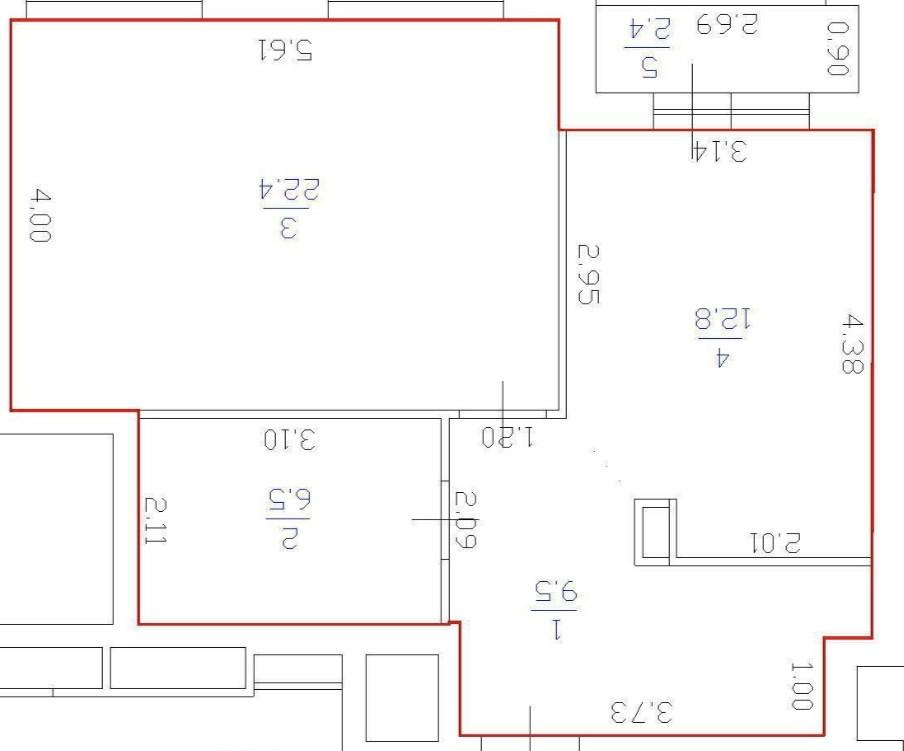 1-комнатная 52.4 м2 в ЖК undefined корпус null этаж 2
