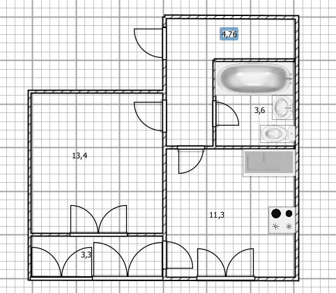 1-комнатная 33 м2 в ЖК undefined корпус null этаж 3