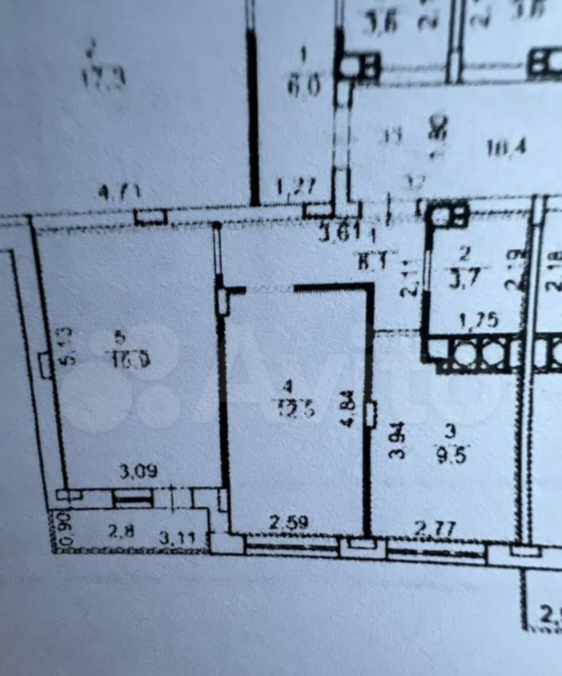 2-комнатная 49 м2 в ЖК undefined корпус null этаж 4