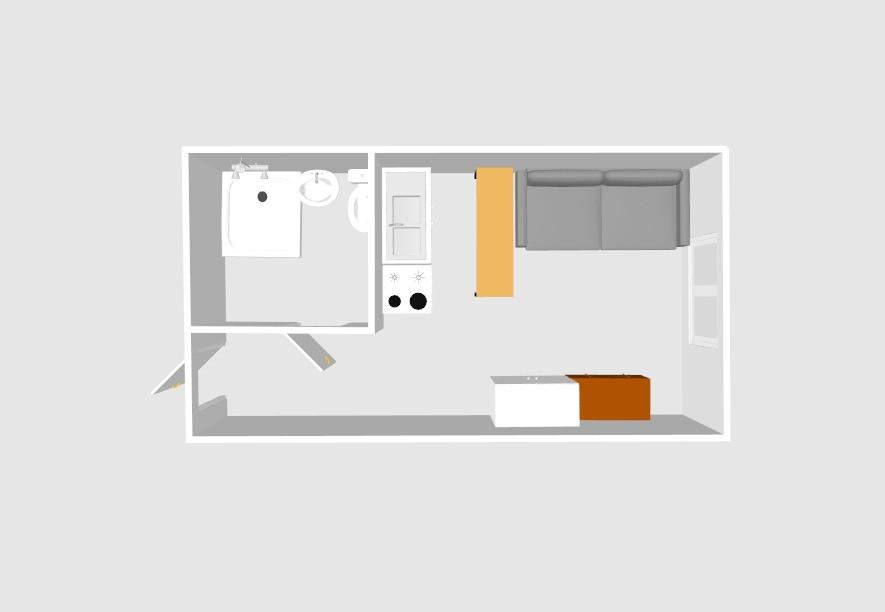 Студия 20.7 м2 в ЖК undefined корпус null этаж 1
