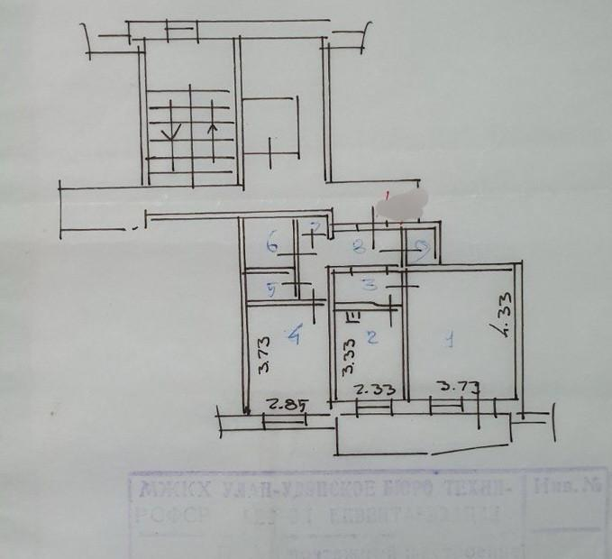 2-комнатная 48.2 м2 в ЖК undefined корпус null этаж 9