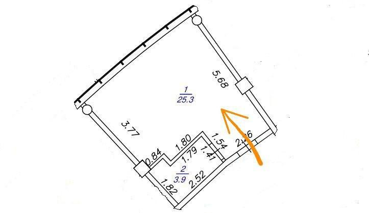 Студия 29.5 м2 в ЖК undefined корпус null этаж 2