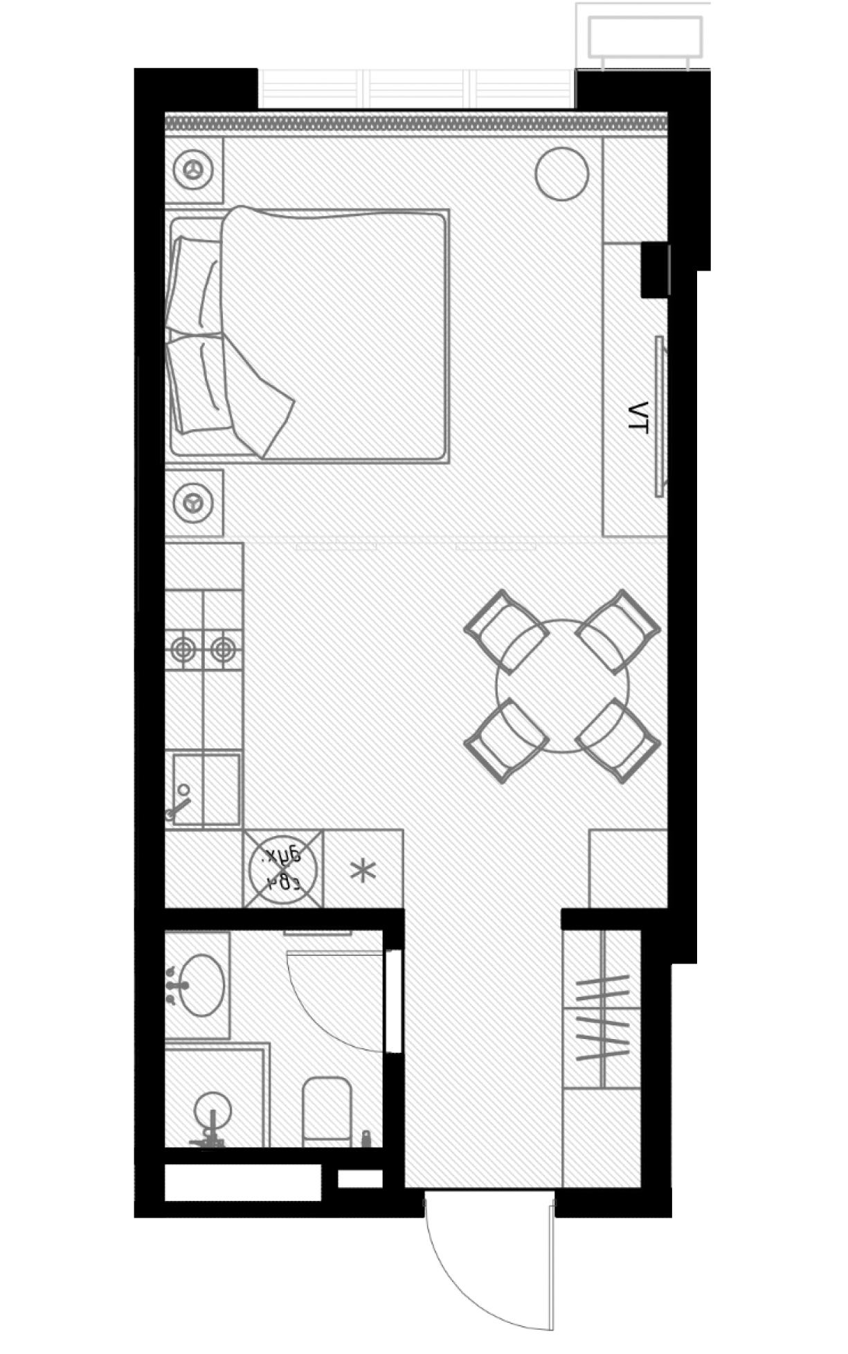 1-комнатная 29 м2 в ЖК Оlivia корпус null этаж 2