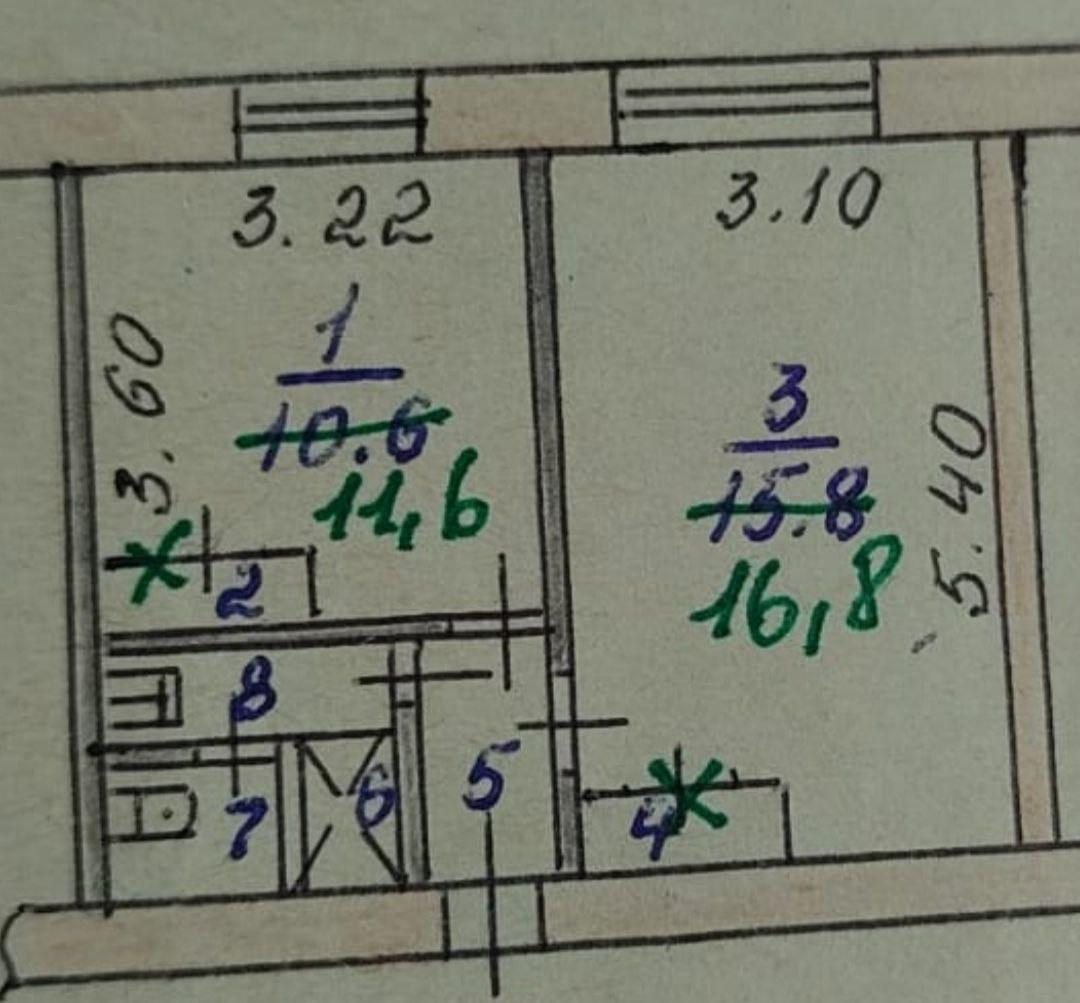1-комнатная 34.5 м2 в ЖК undefined корпус null этаж 4