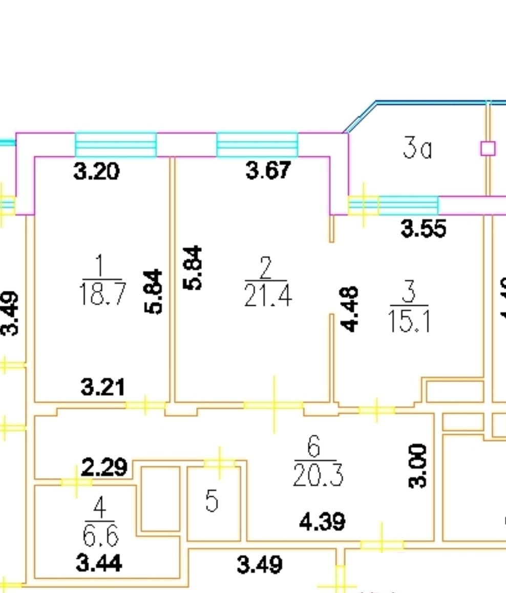 2-комнатная 84.3 м2 в ЖК undefined корпус null этаж 5