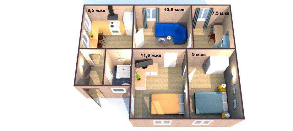 3-комнатная 1494 м2 в ЖК undefined корпус null этаж null