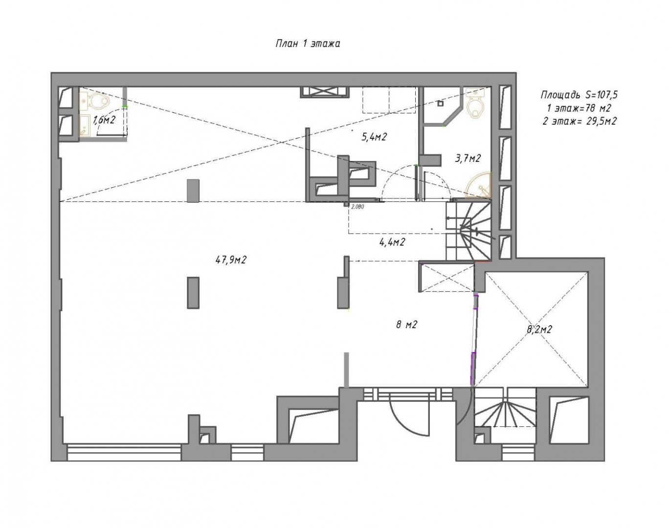 Студия 79.3 м2 в ЖК undefined корпус null этаж null