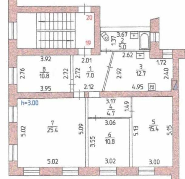 4-комнатная 91.8 м2 в ЖК undefined корпус null этаж 3