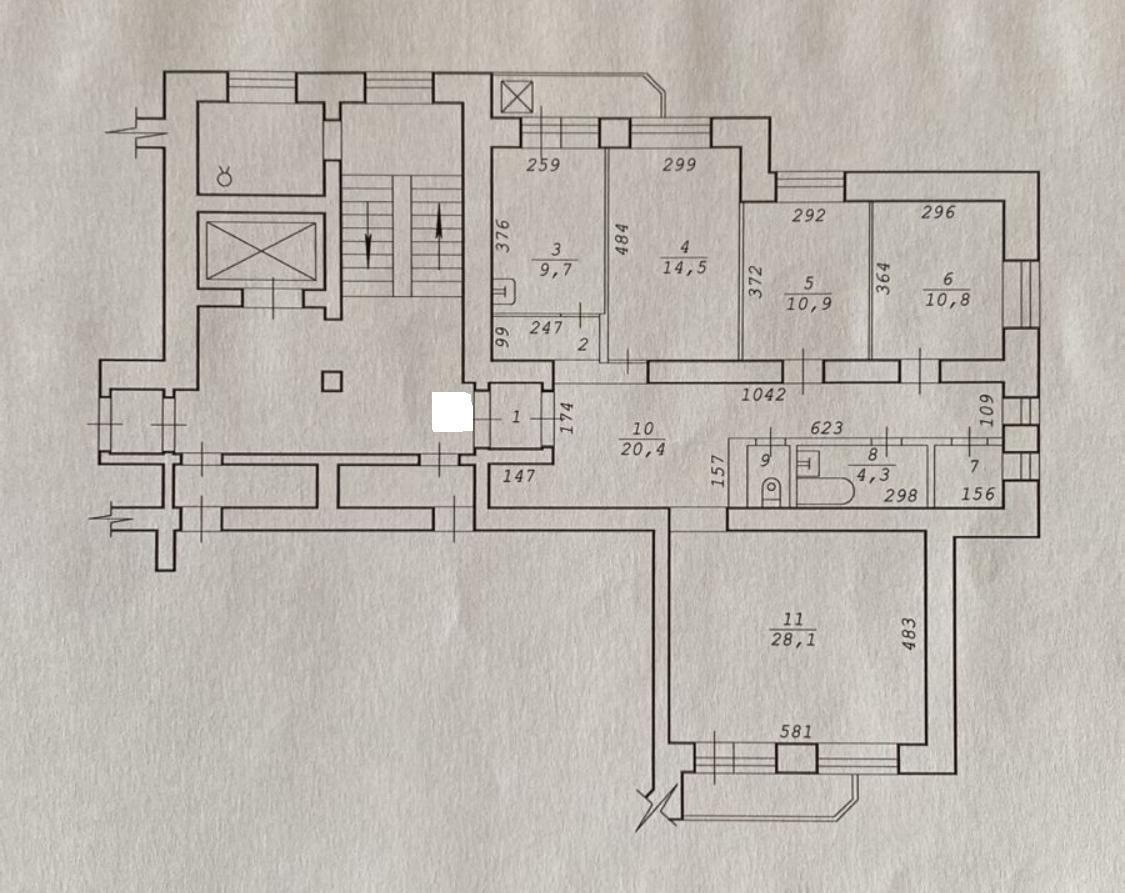 4-комнатная 106.6 м2 в ЖК undefined корпус null этаж 7