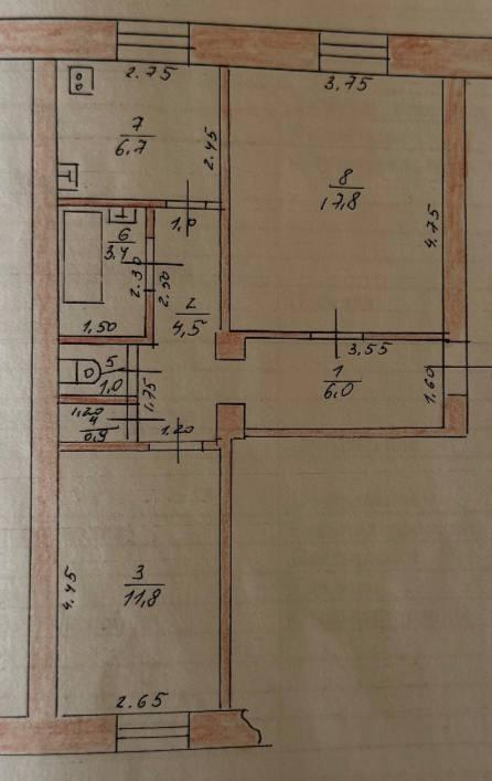 2-комнатная 52.1 м2 в ЖК undefined корпус null этаж 2