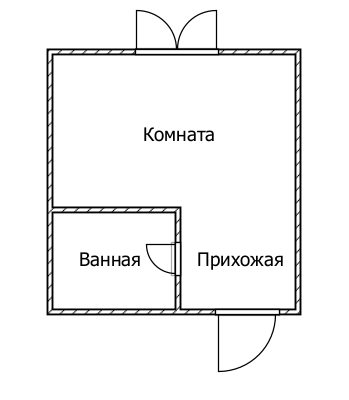 Студия 12.5 м2 в ЖК undefined корпус null этаж 4
