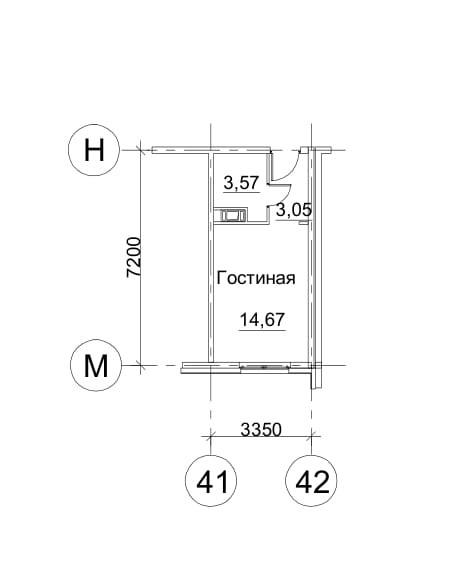 Студия 21.3 м2 в ЖК undefined корпус null этаж 15