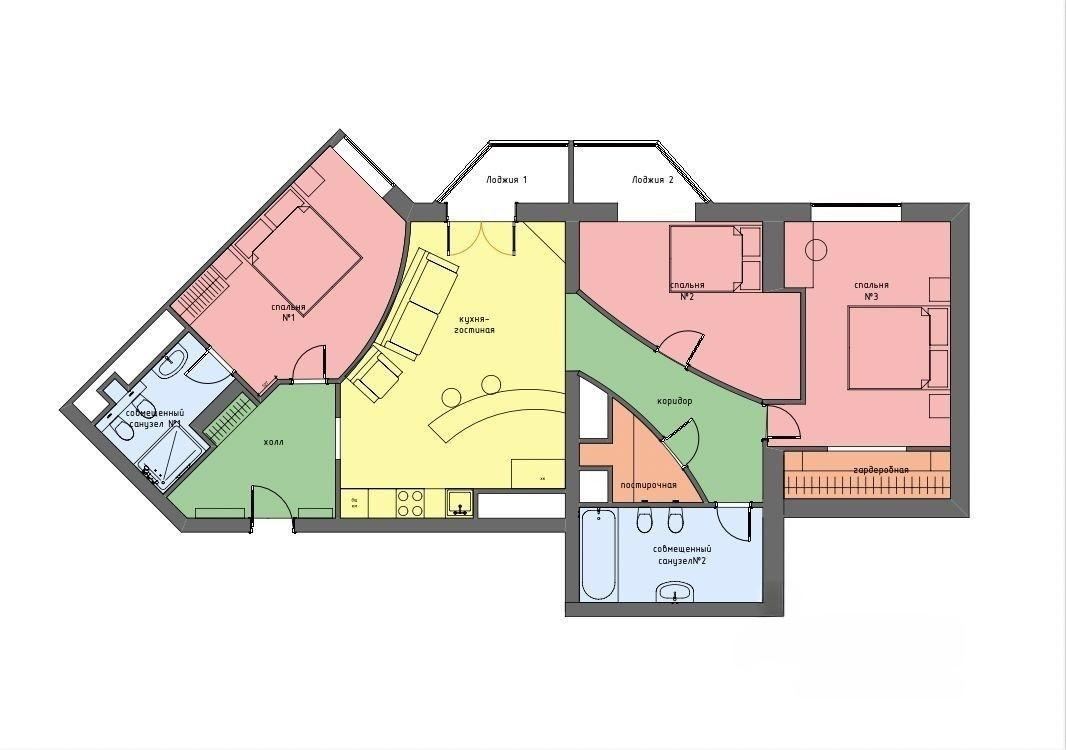 3-комнатная 112 м2 в ЖК undefined корпус null этаж 10