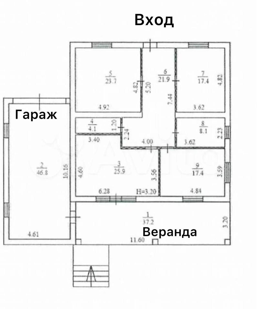 3-комнатная 202.5 м2 в ЖК undefined корпус null этаж null
