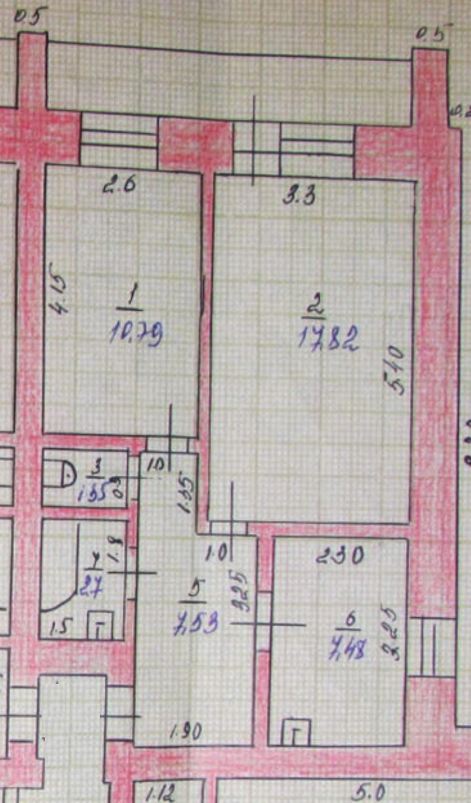2-комнатная 47.7 м2 в ЖК undefined корпус null этаж 3