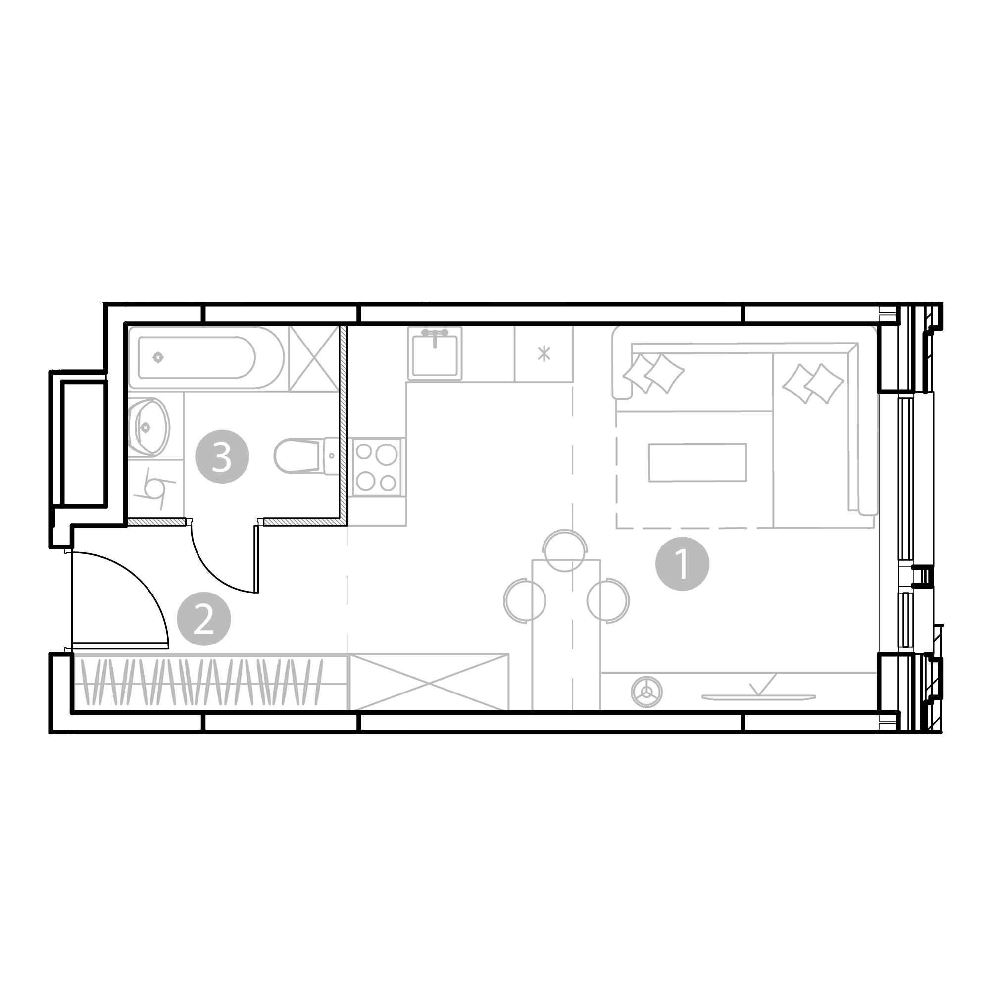 Студия 31 м2 в ЖК EvoPark Измайлово корпус null этаж 14