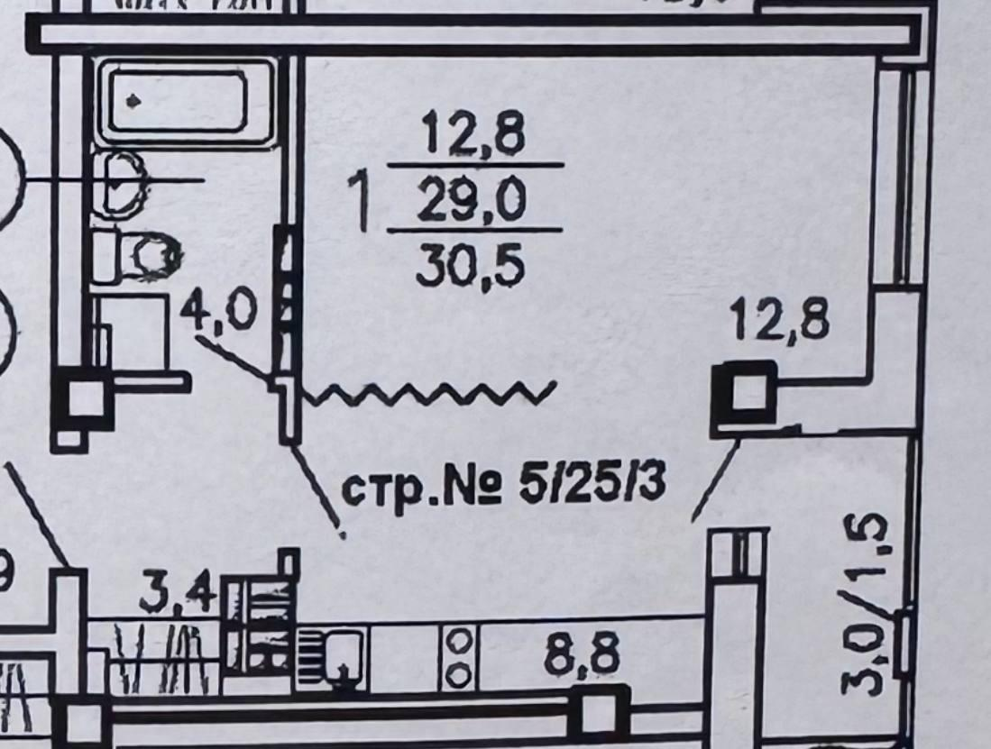 Студия 29 м2 в ЖК undefined корпус null этаж 25
