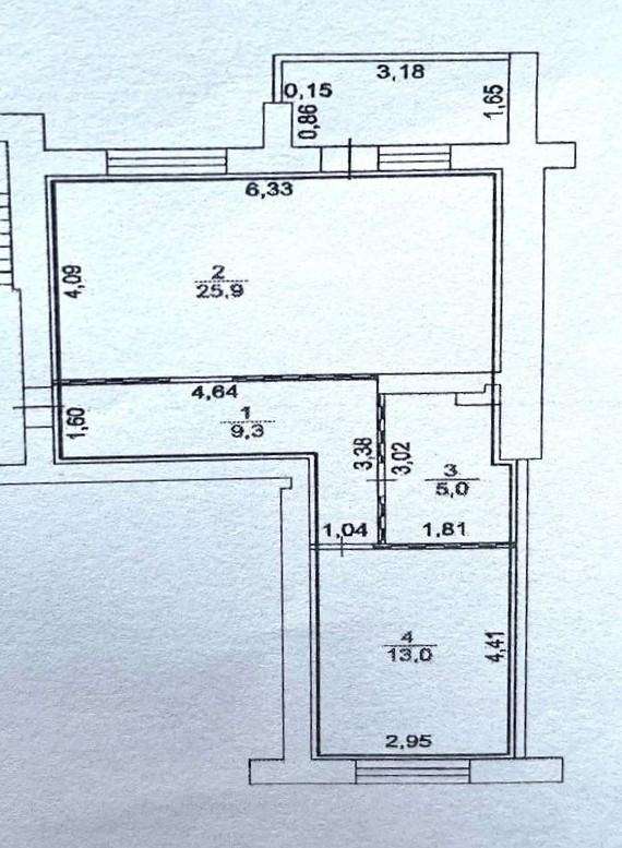1-комнатная 53.2 м2 в ЖК undefined корпус null этаж 1