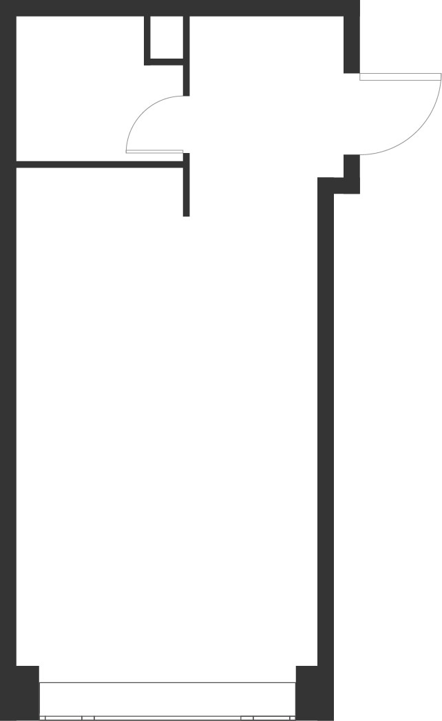 1-комнатная 30 м2 в ЖК Voice Towers корпус null этаж 35