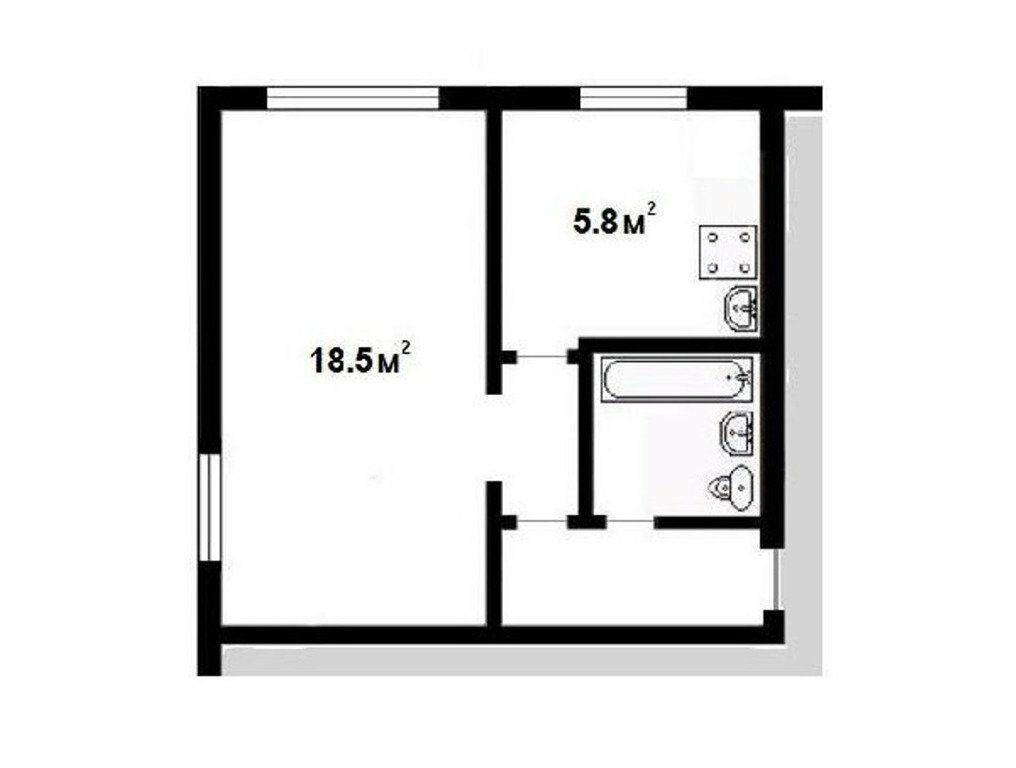 1-комнатная 30 м2 в ЖК undefined корпус null этаж 4