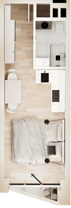 Студия 22 м2 в ЖК Гостиничный комплекс Аметист корпус null этаж 16