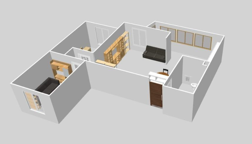 3-комнатная 70 м2 в ЖК undefined корпус null этаж 1