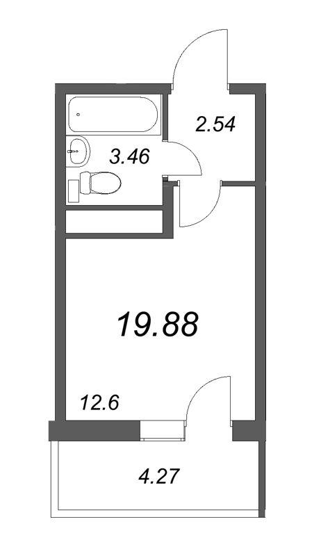 Студия 19 м2 в ЖК AEROCITY Club корпус null этаж 11