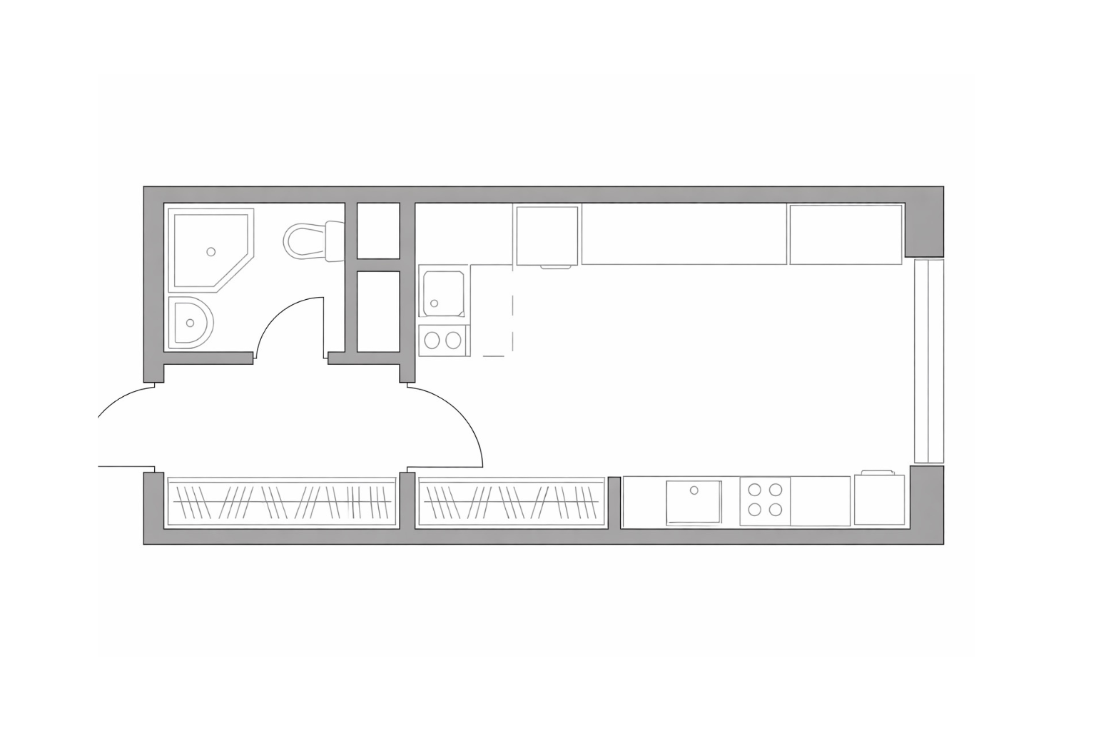 Студия 26.7 м2 в ЖК undefined корпус null этаж 27