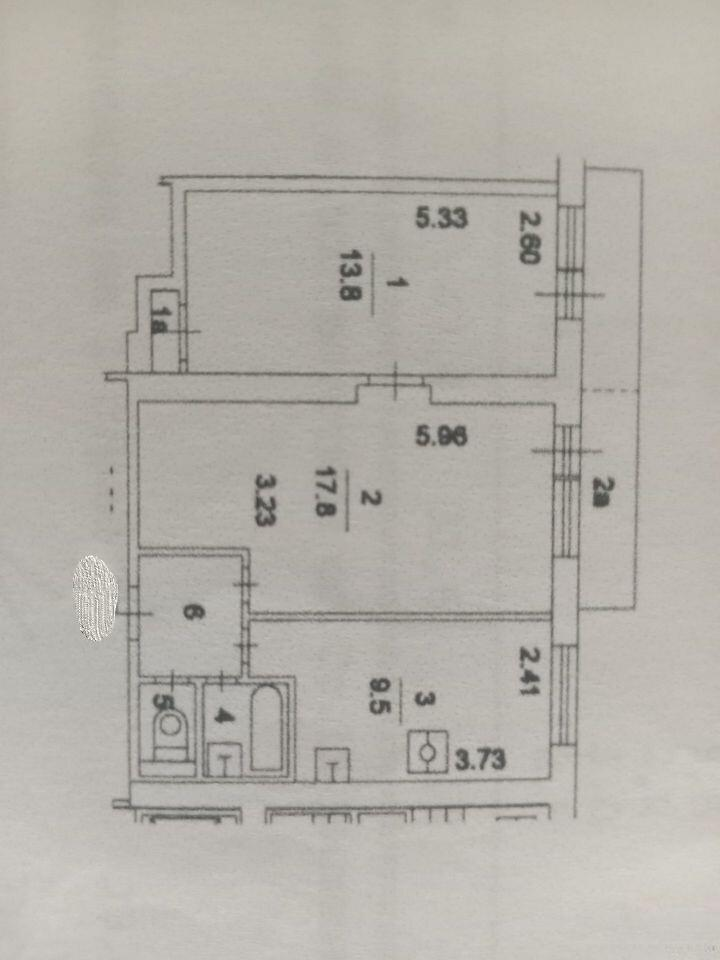 2-комнатная 47.4 м2 в ЖК undefined корпус null этаж 3