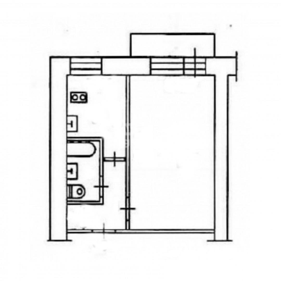 1-комнатная 35.6 м2 в ЖК undefined корпус null этаж 6