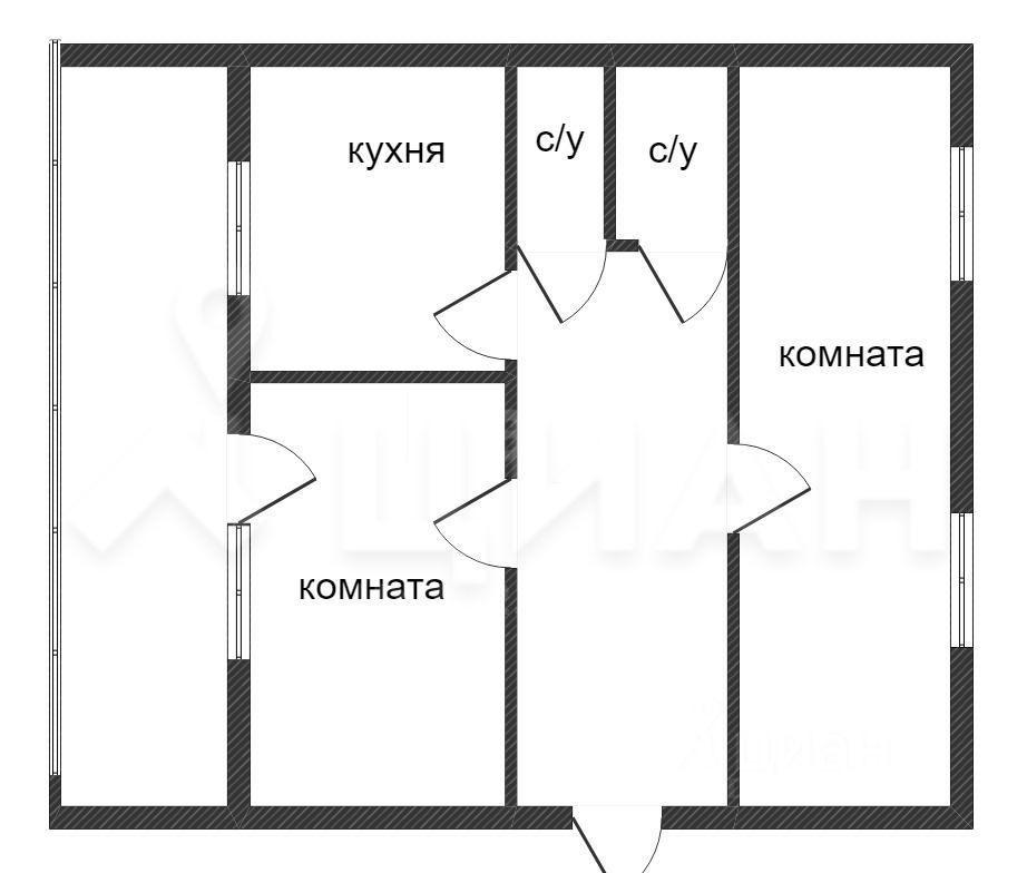 2-комнатная 49.9 м2 в ЖК undefined корпус null этаж 9
