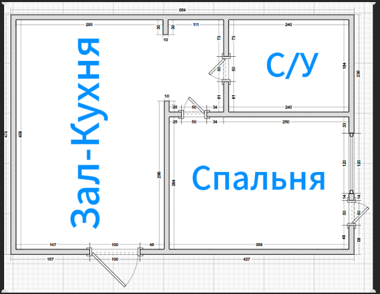 1-комнатная 32 м2 в ЖК undefined корпус null этаж 1