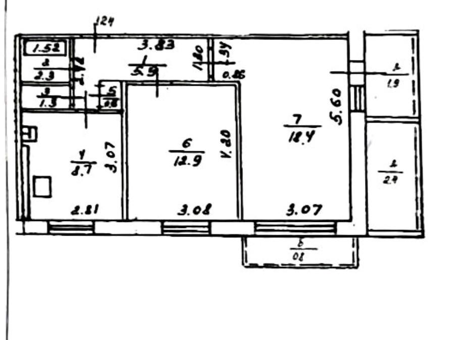 2-комнатная 50.1 м2 в ЖК undefined корпус null этаж 4