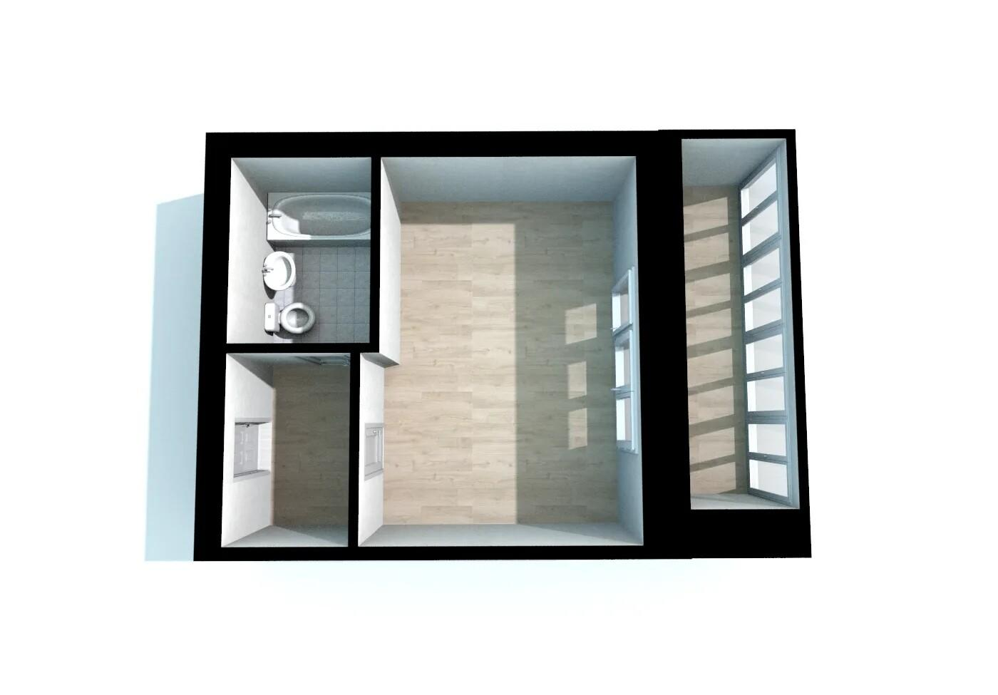 Студия 23.6 м2 в ЖК undefined корпус null этаж 4